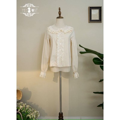 Miss Point Forest Picture Book Dolly Collar Blouse(Reservation/Full Payment Without Shipping)